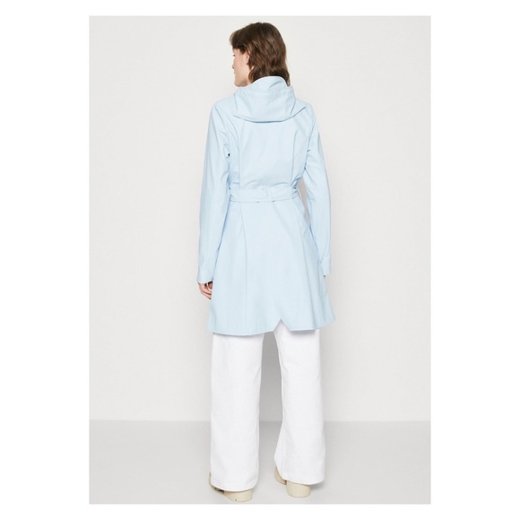 New! RAINS Curve W Waterproof Rain Jacket Raincoat - Picture 4 of 14